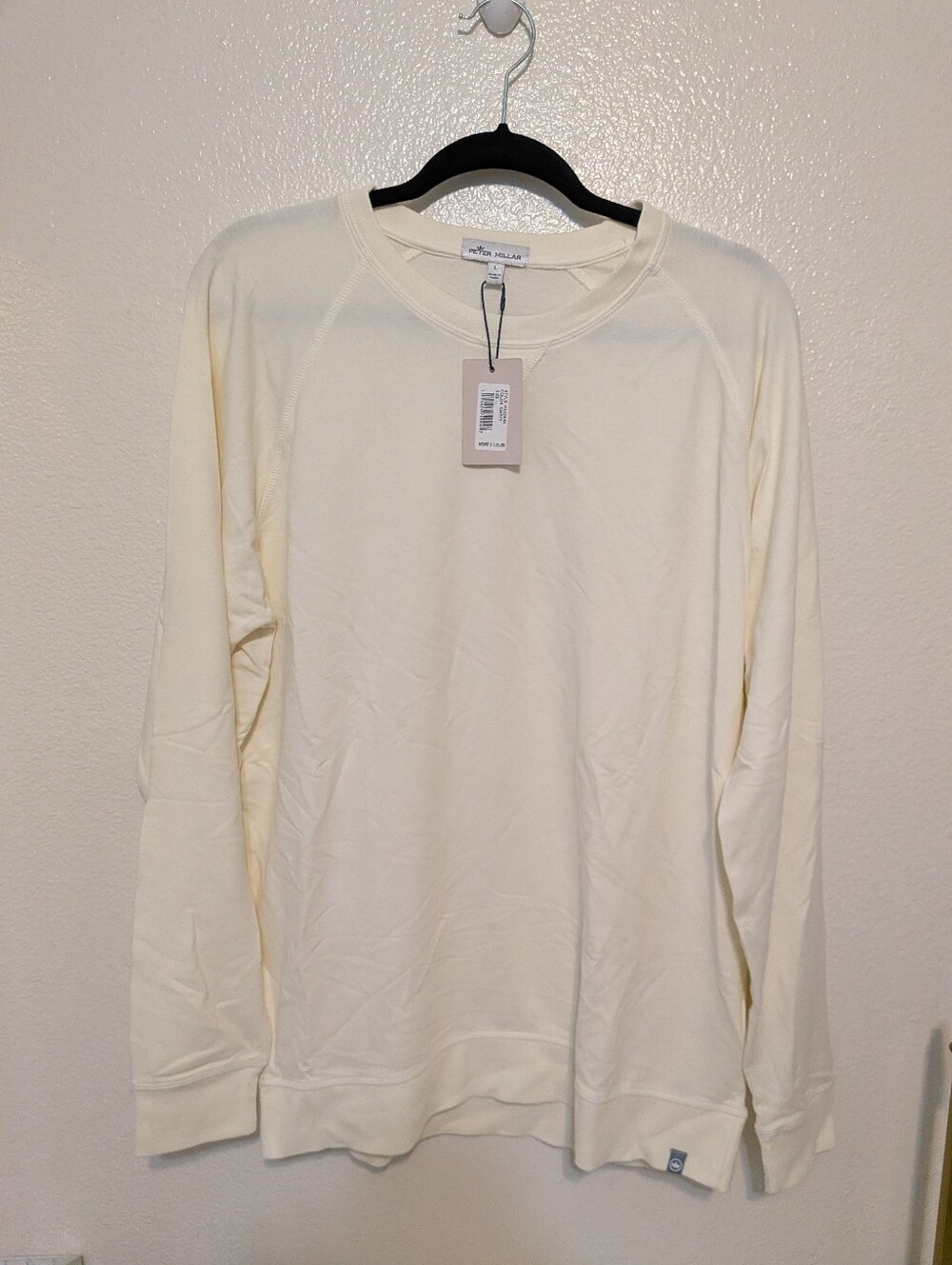 Peter Millar Cream Crewneck Sweatshirt Nwt
